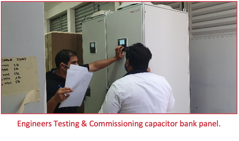 Preventive and periodic maintenance for capacitor Banks Dash Control